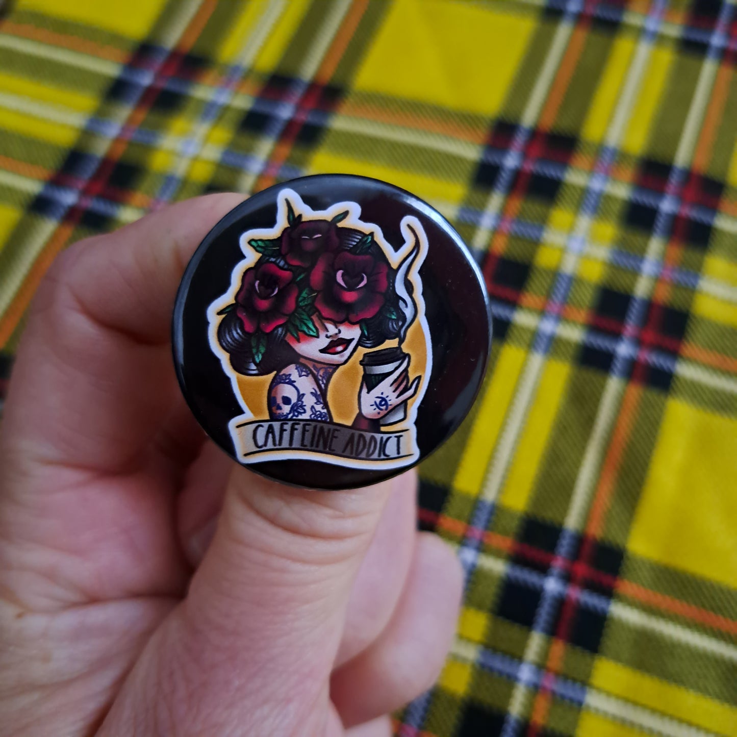 Badge Caffeine Addict