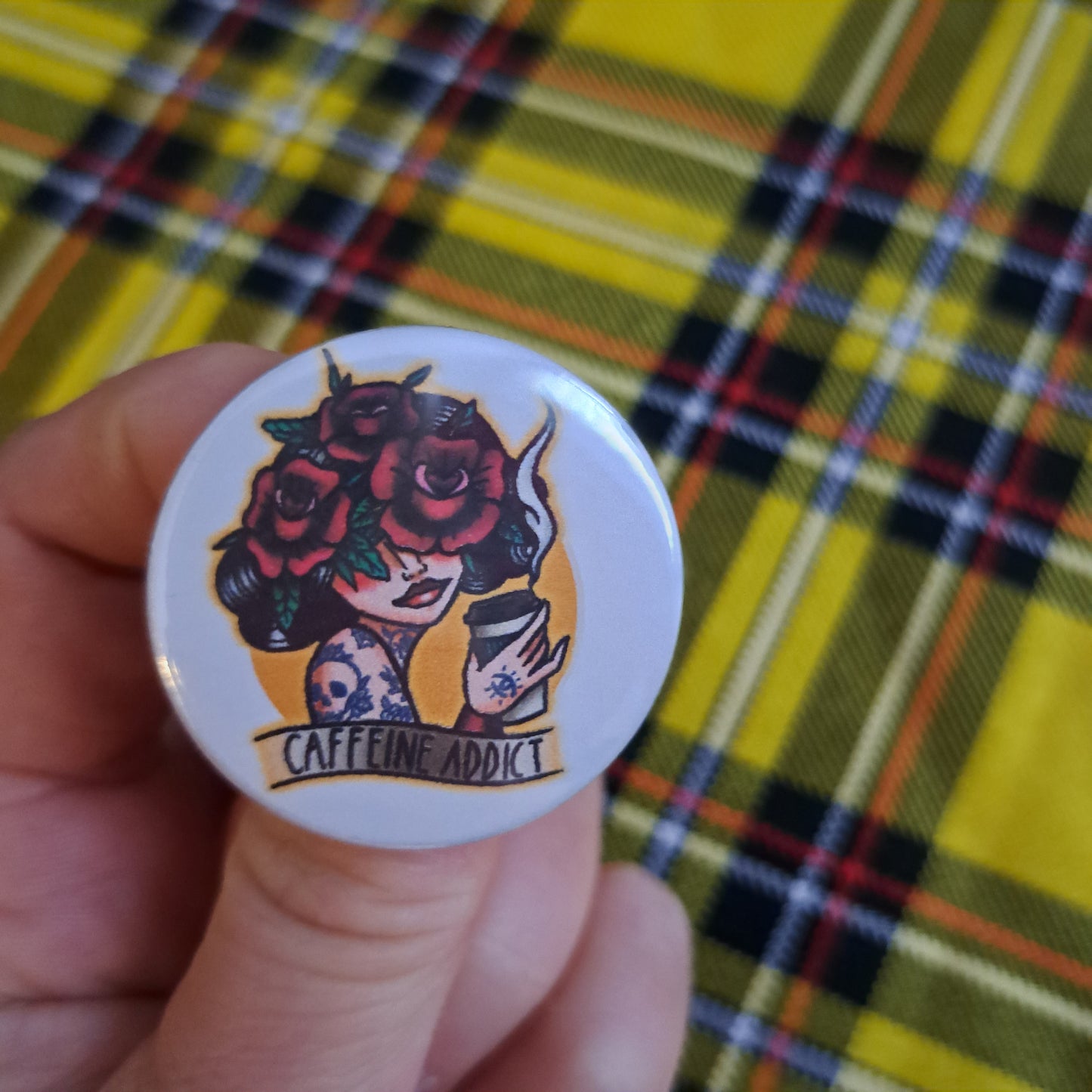 Badge Caffeine Addict