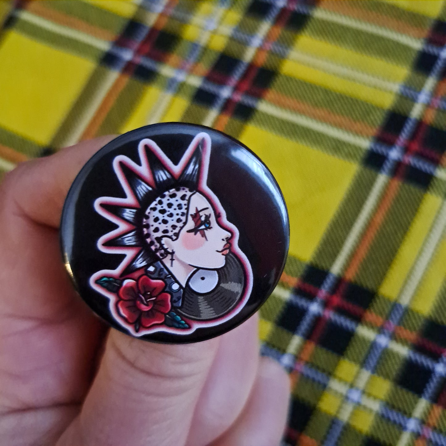 Badge Punk Girl