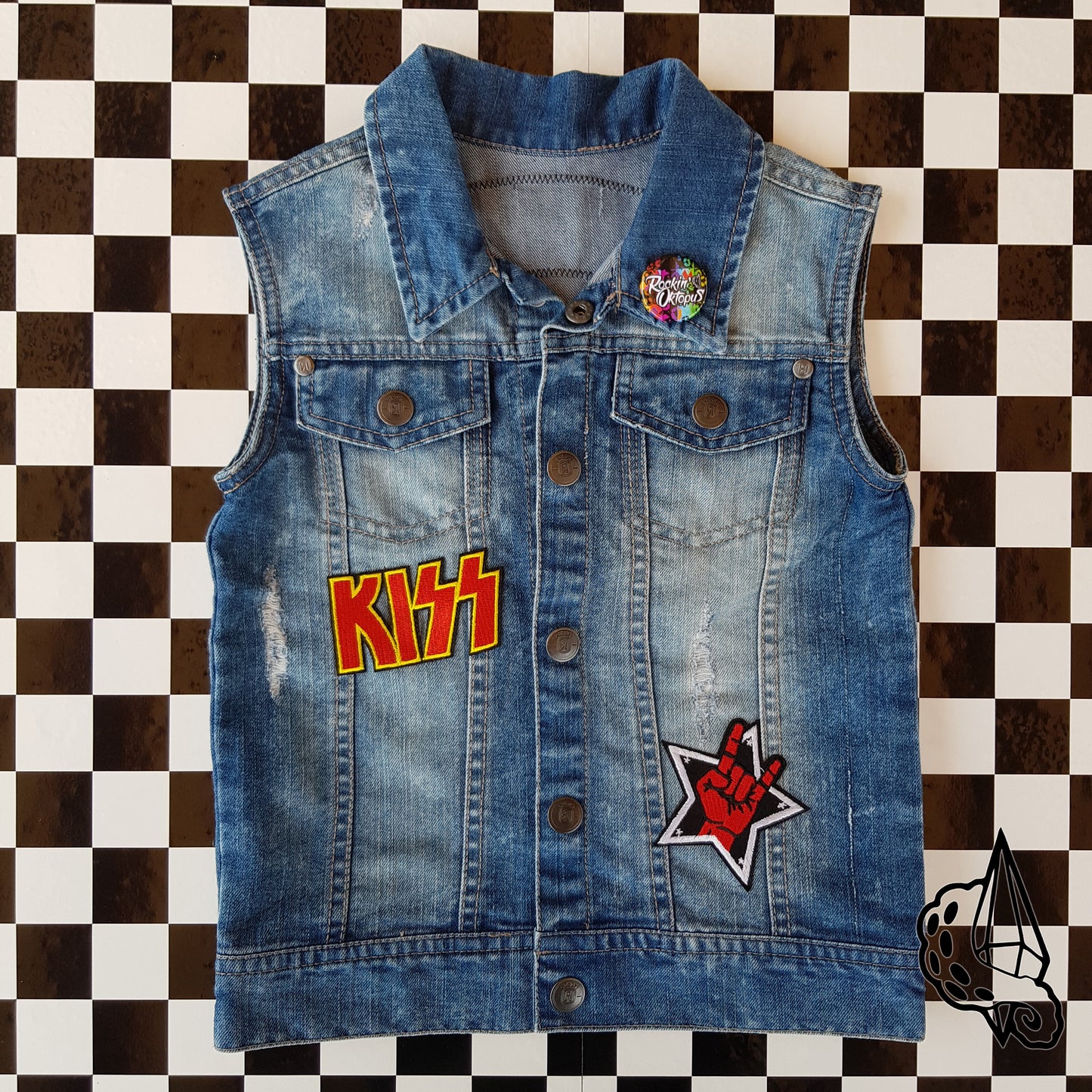 Veste en jean "Little rocker", 6 ans