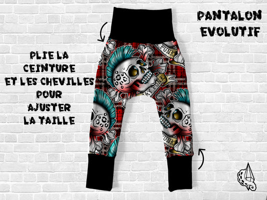 Pantalon évolutif punk [Tissu au choix]