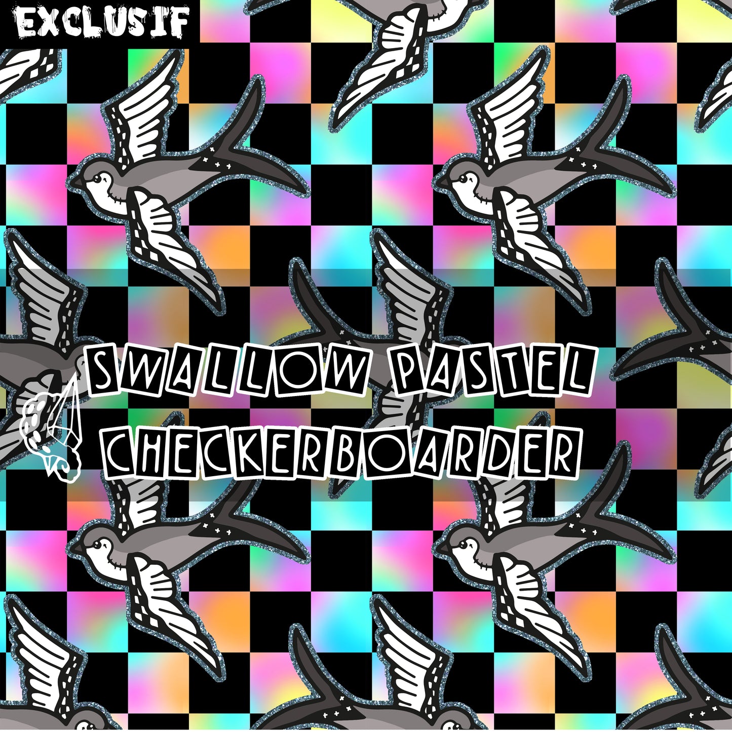 Swallow Pastel Checkerboarder