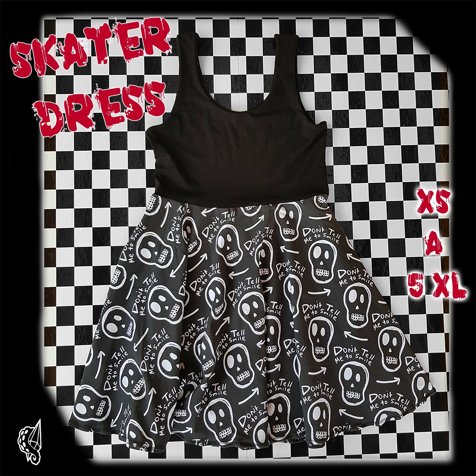 Skater Dress Adulte [Taille XS à 5XL], Tissu de Noël au choix